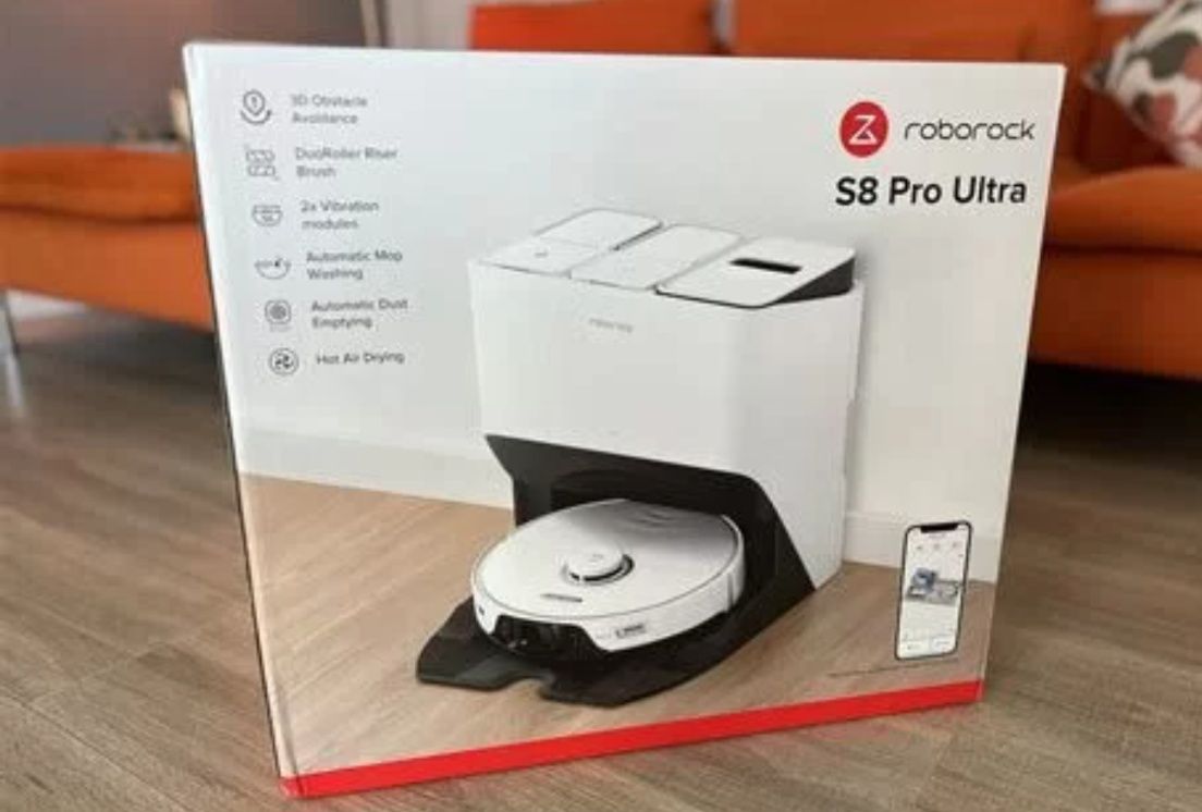 RoboRock S8 Pro ultra White, робот- пилосос з вологим прибиранням