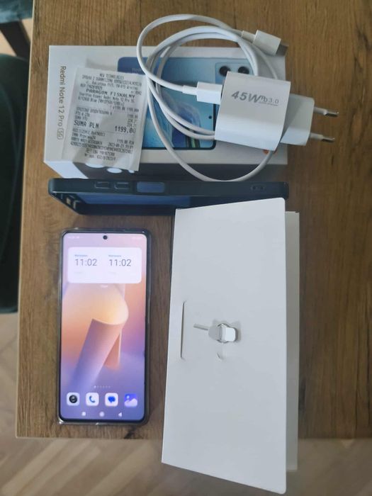 Jak NOWY telefon Xiaomi Redmi Note 12 pro 5g komplet + GRATIS