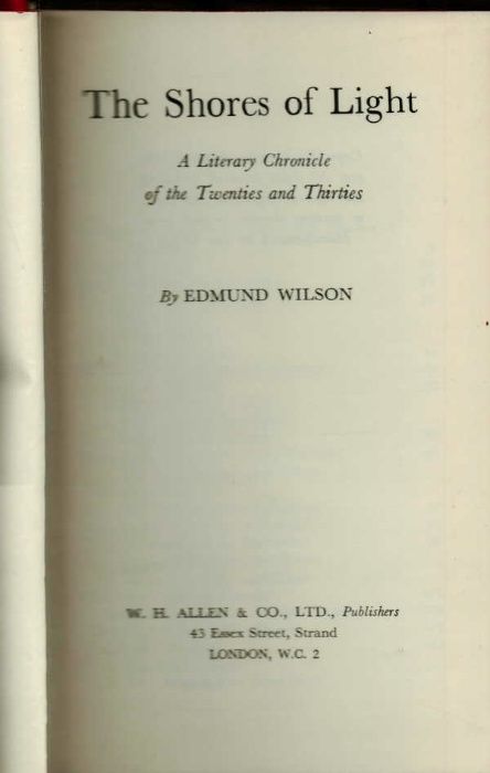 The shores of light - Edmund Wilson