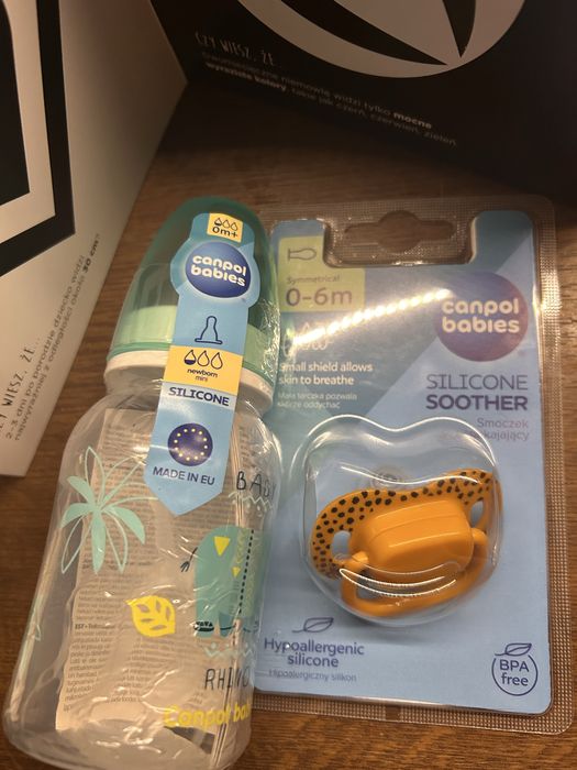 Butelka canpol babies 120 ml (0+) i smoczek canpol babies (0-6msc)