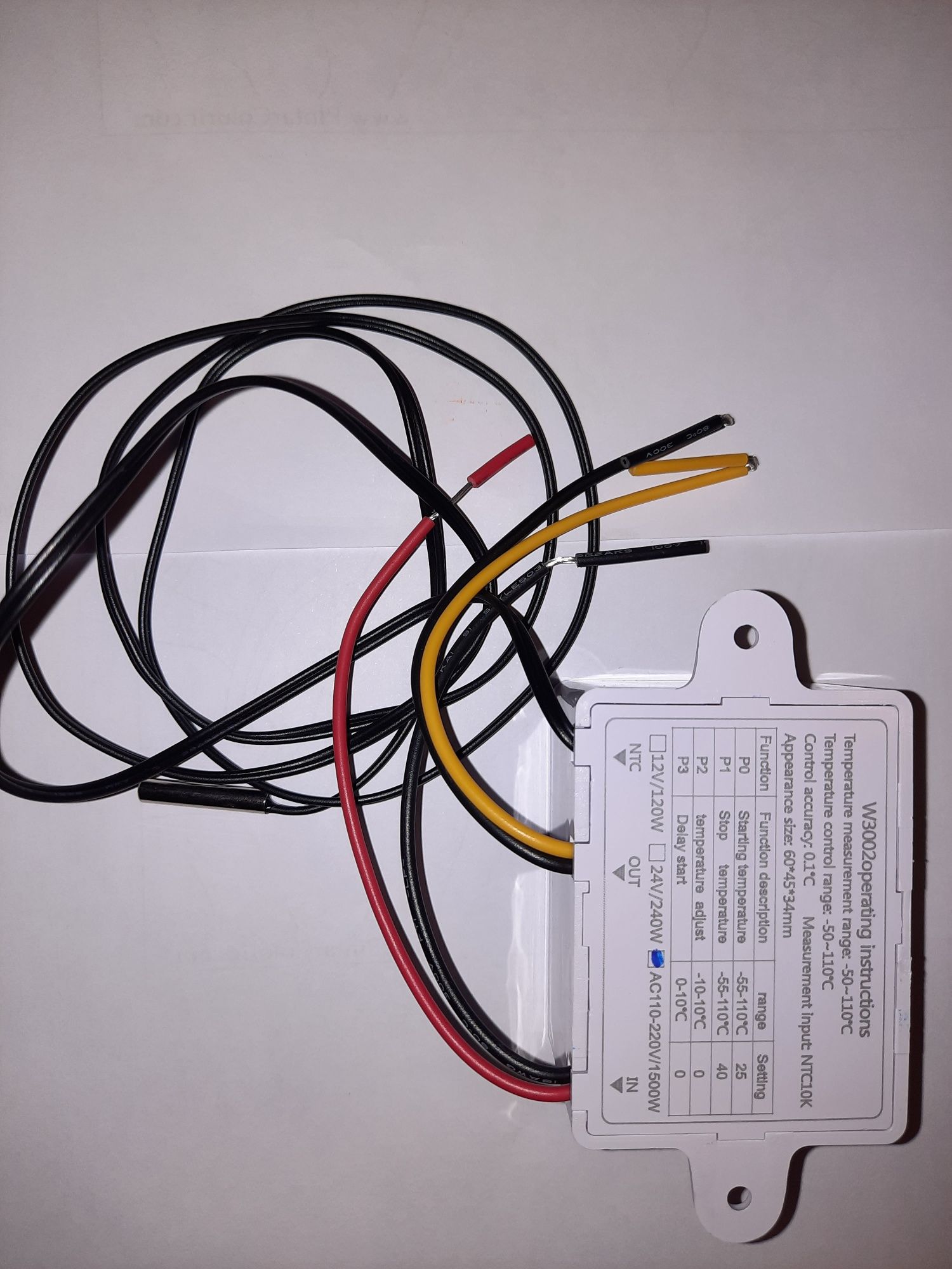 Controlador Temperatura com sonda