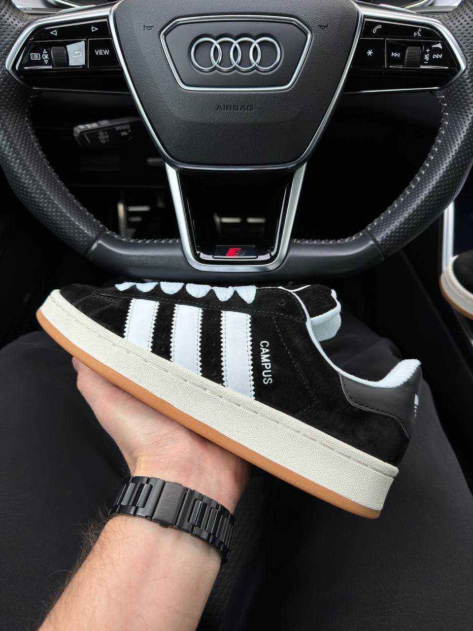 Чоловічі кросівки адідас кампус Adidas Campus 00s Black Gum [41-45]