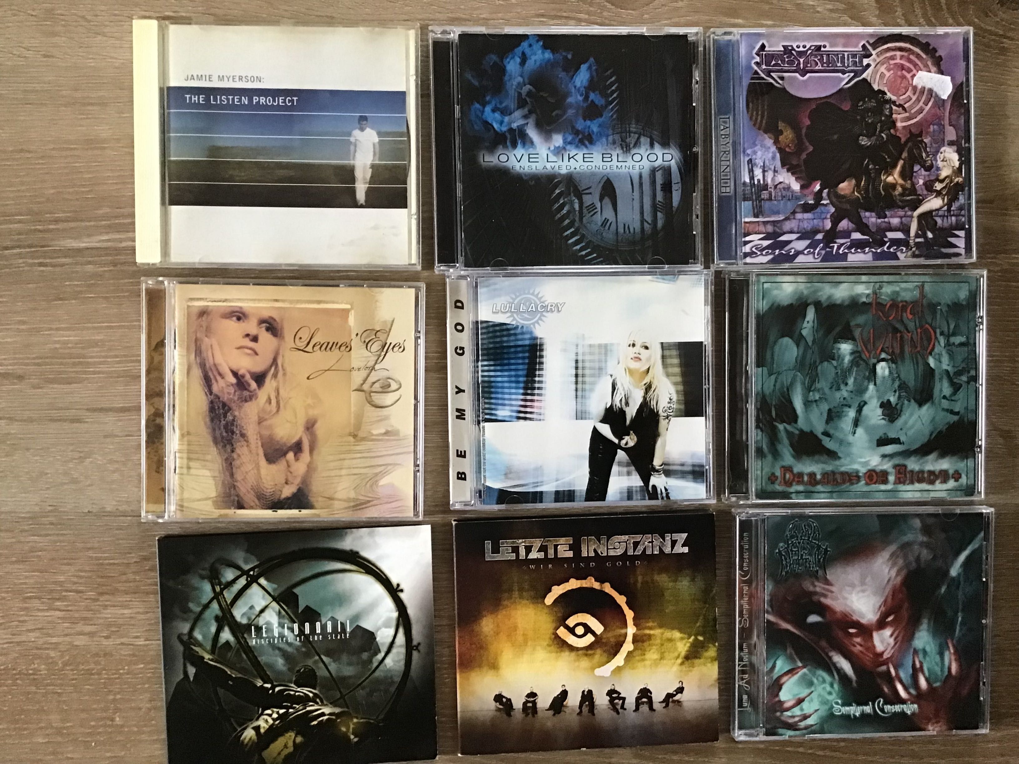 CDs metal, rock, etc Letra J + k + L