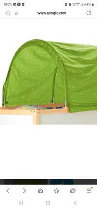 Baldahim namiot łóżko piętrowe Kura Ikea