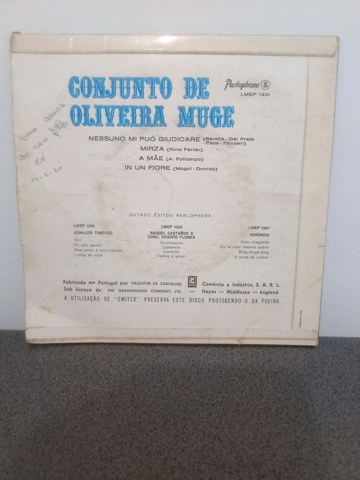 Vinil single Conjunto de Oliveira Muge, A Mãe