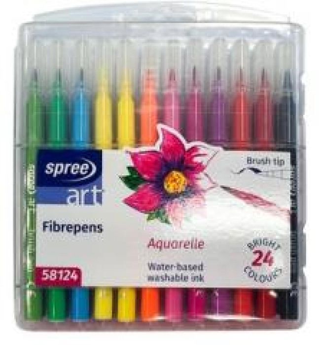 Flamastry pędzelkowe 24 kolory Koh-I-Noor