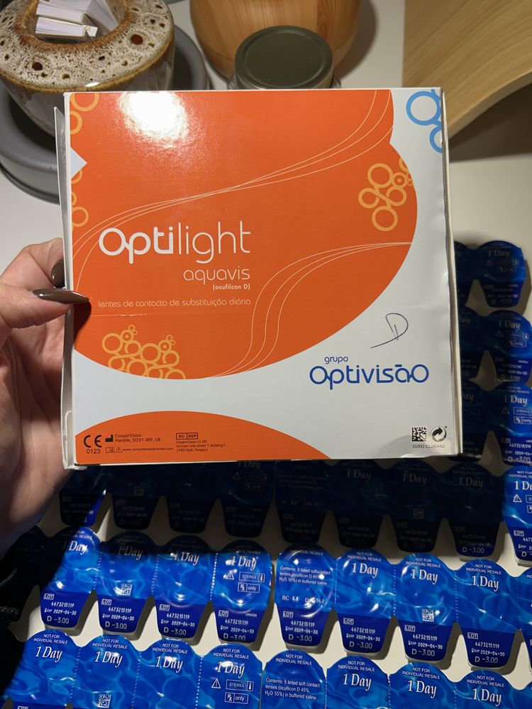 Lentes de Contacto Diárias -3.00 OPTILIGHT