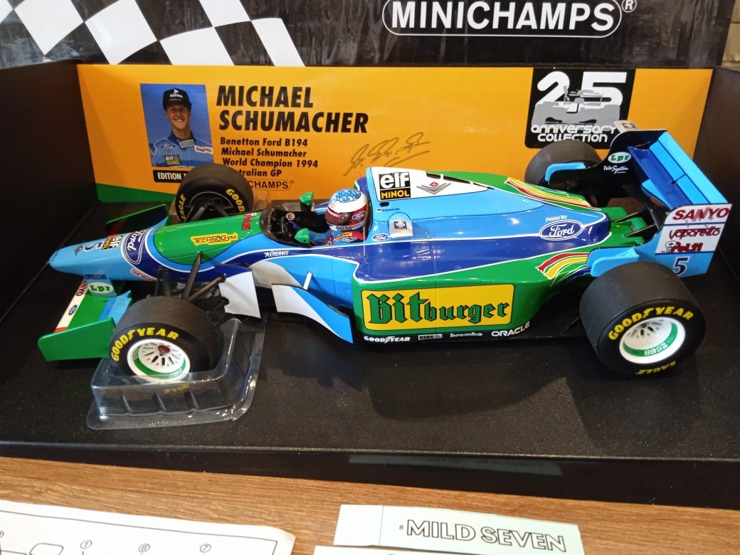 1:18 Minichamps Benetton Ford B194 M. Schumacher Word Champion 1994