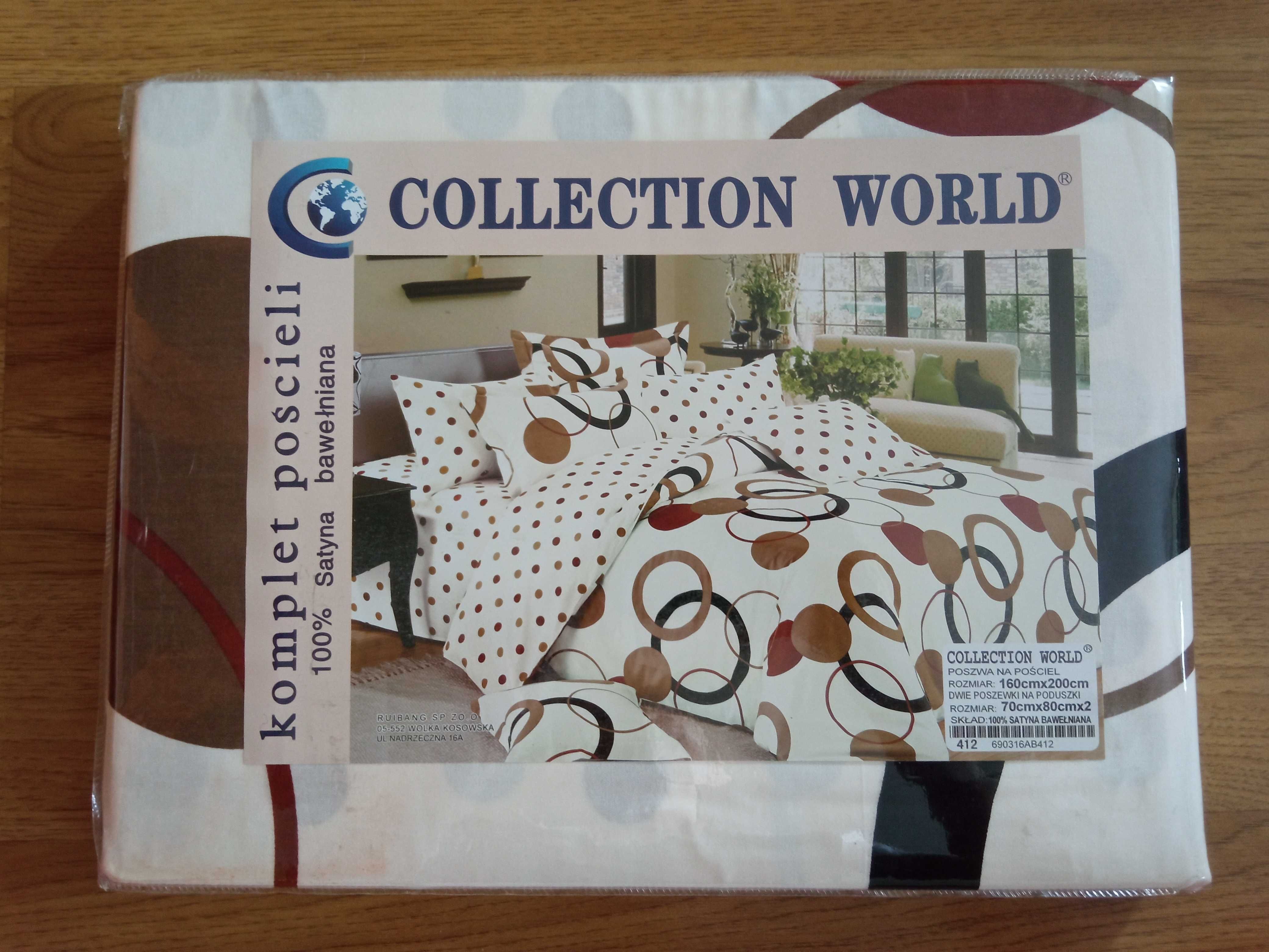 Pościel 160x200 Satyna bawełniana collection world