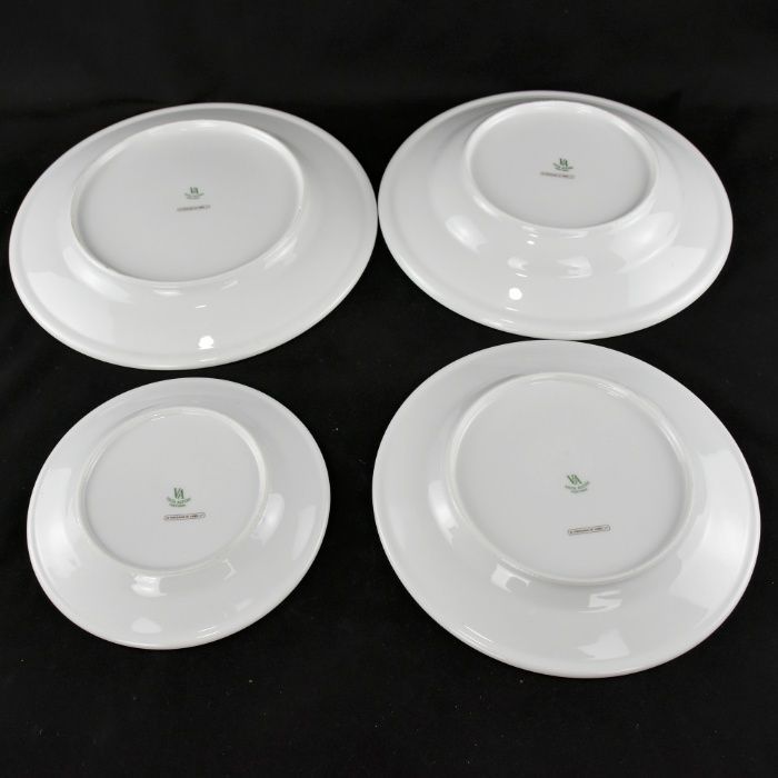 Conjunto de 4 Pratos porcelana Vista Alegre, Real Companhia Velha