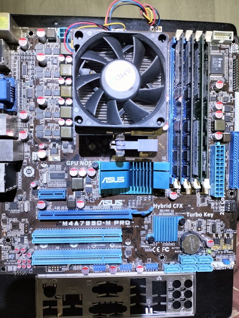 Комплект материнская плата Asus + проц Phenom+8Gb ОЗУ