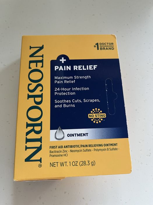 Neosporin maść + pain relief na rany oparzenia