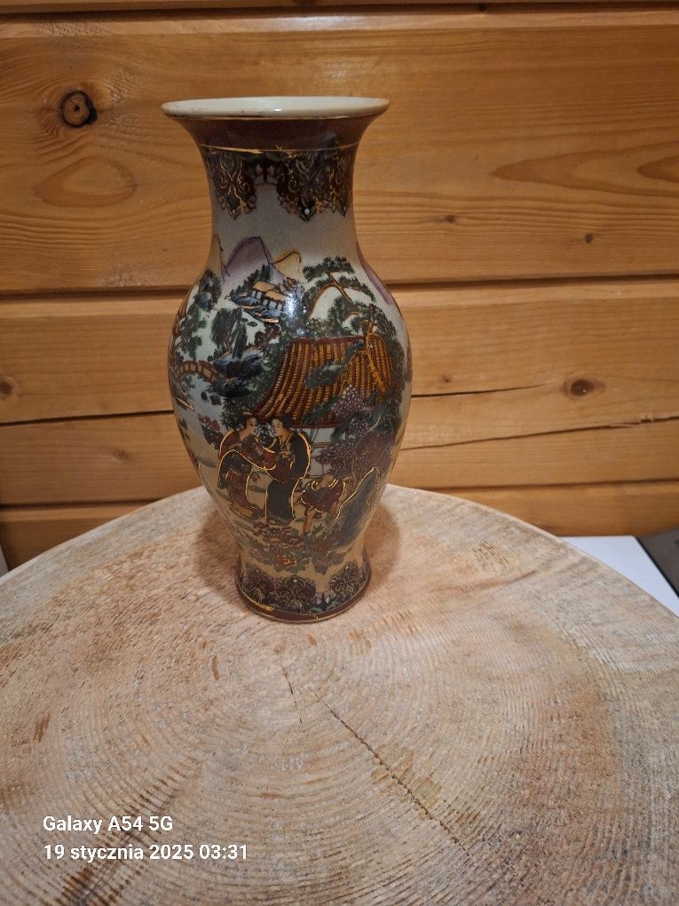 Stary porcelanowy wazon chiński, sygnowany