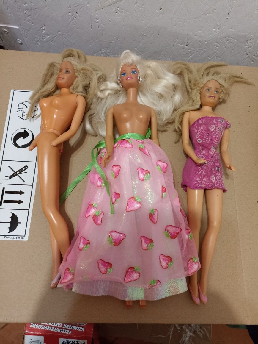 6 bardzo starych lalek Barbie i Ken roczniki 1959, 66,68