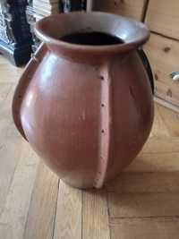 Etniczna waza afrykańska duża kamionka rękodzieło