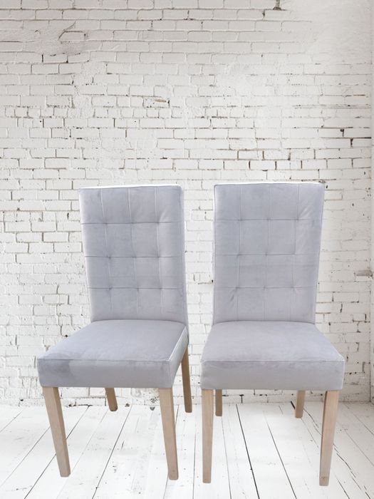 Krzesła tapicerowane  - pikowane oparcie