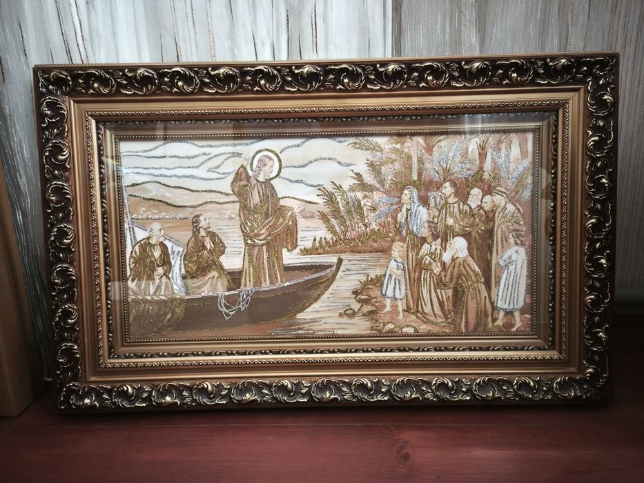 Икона на Холсті Блиск со Склом!