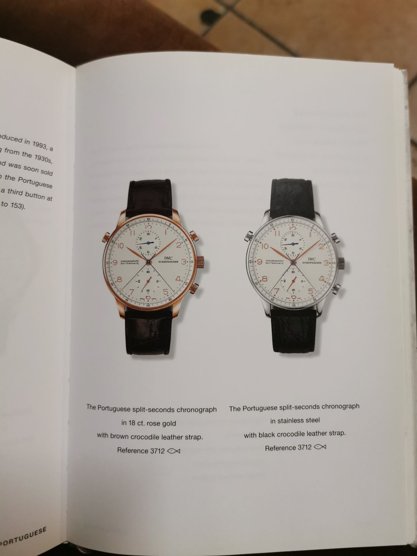 IWC Shaffhausen drewniany ekspozytor plus katalog