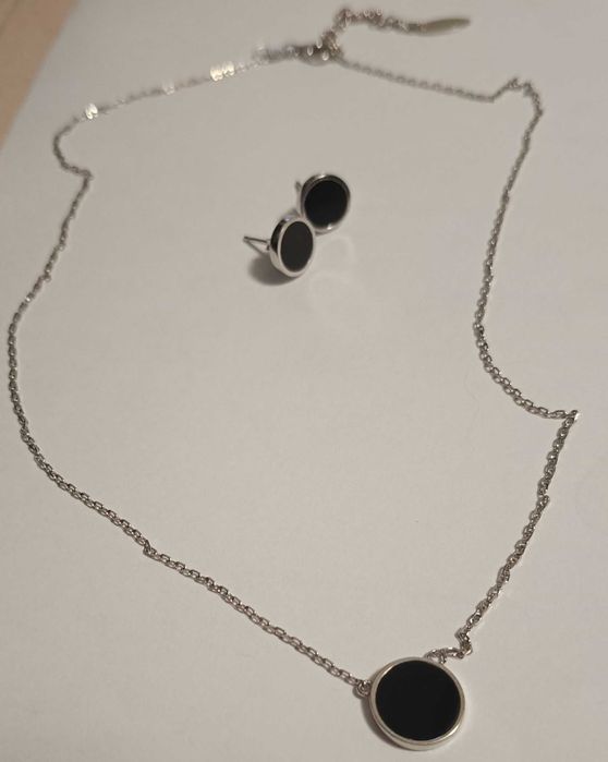 komplet srebrny firmy APART