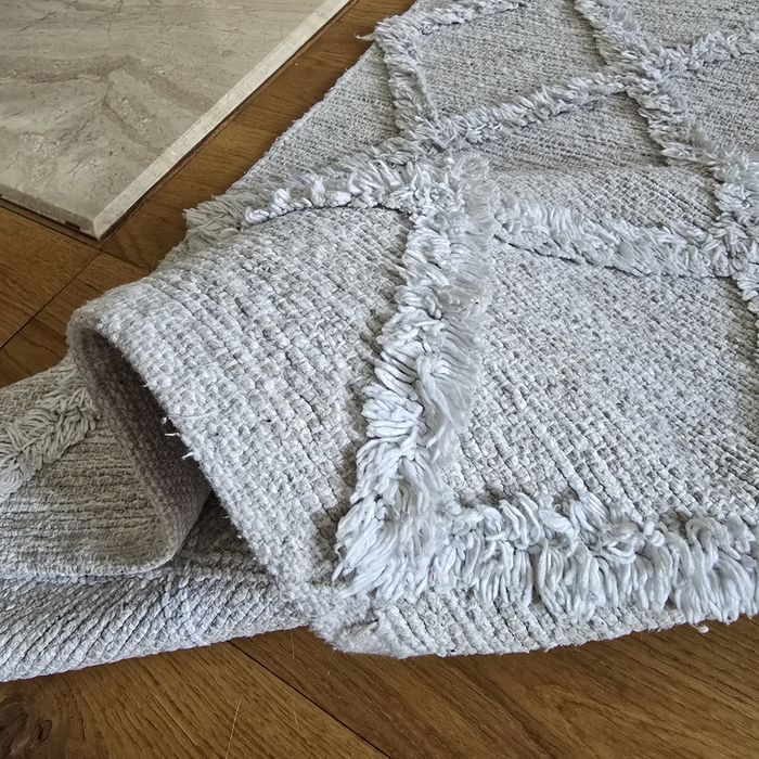 Dywan dywanik w stylu scandi boho 118x76 cm można prać w pralce