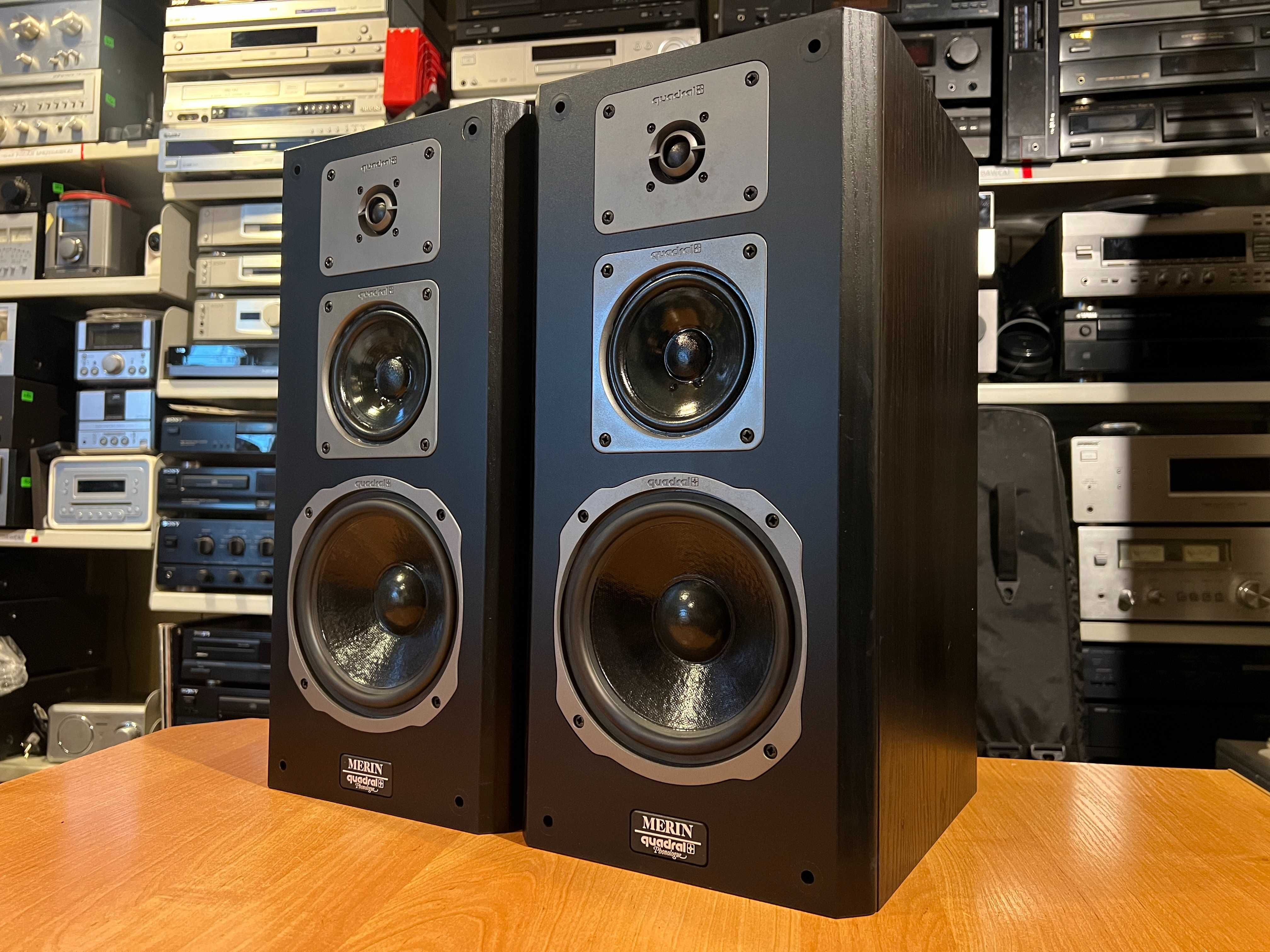 Kolumny podstawkowe Quadral Merin monitory, Audio Room