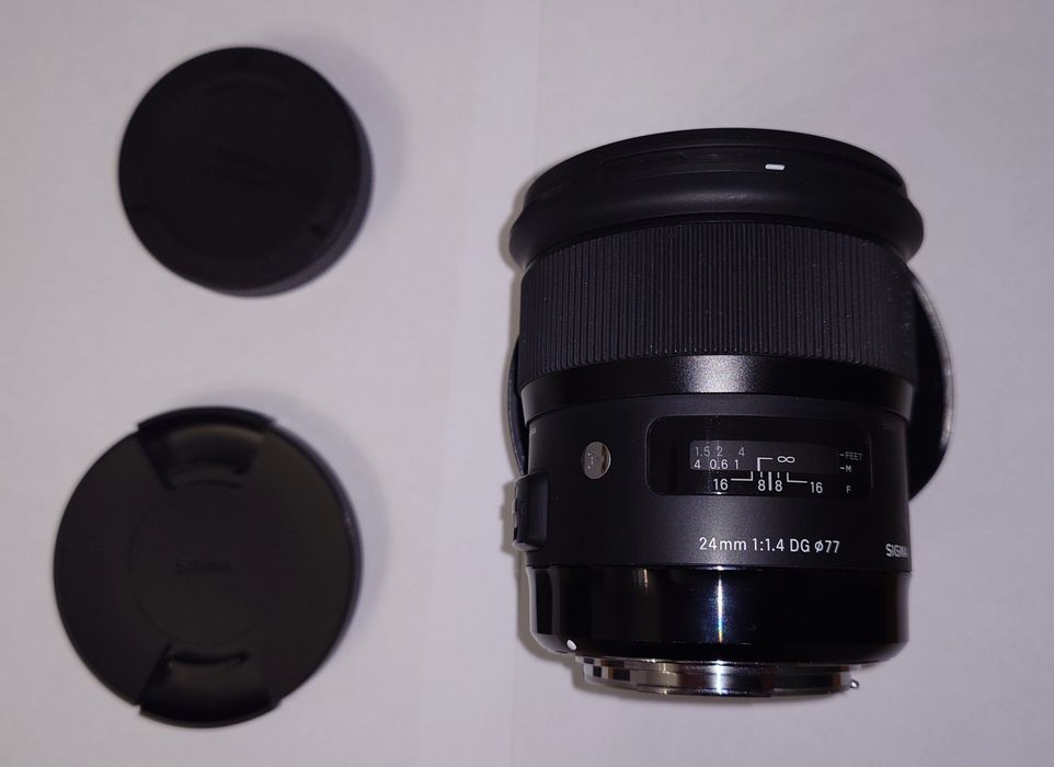 Sprzedam używany obiektyw Sigma Art 24 F1.4 DG GSM do Canon EOS EF