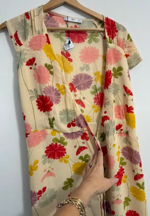 Letnia sukienka kopertowa Mango r. 36