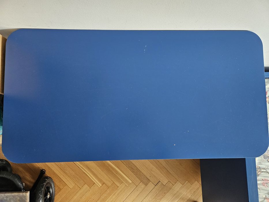 Komplet mebli dziecięcych ikea busunge łóżko rozsuwane rosnące szafa