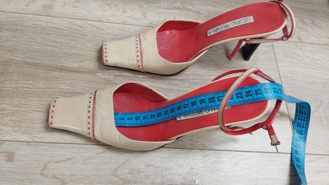 buty  damskie  skórzane  szpilki sandały,  czółenka r. 37.5