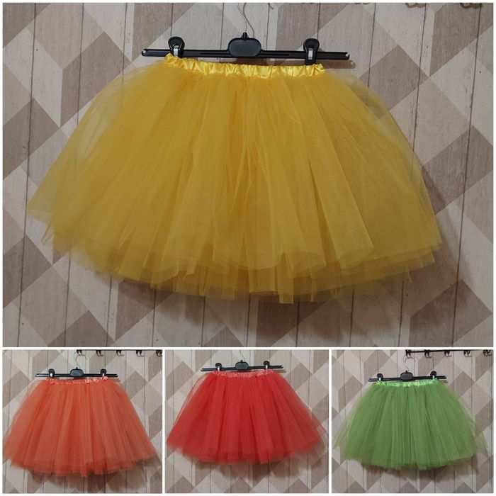 6 слоев| 6 шарів| 98-140р| Фатинова пишна спідниця "Ту-ту"|юбка фатин