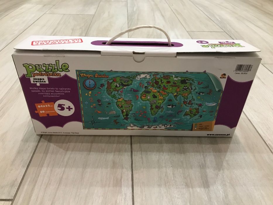 CzuCzu – puzzle 60 elementów – Mapa Świata