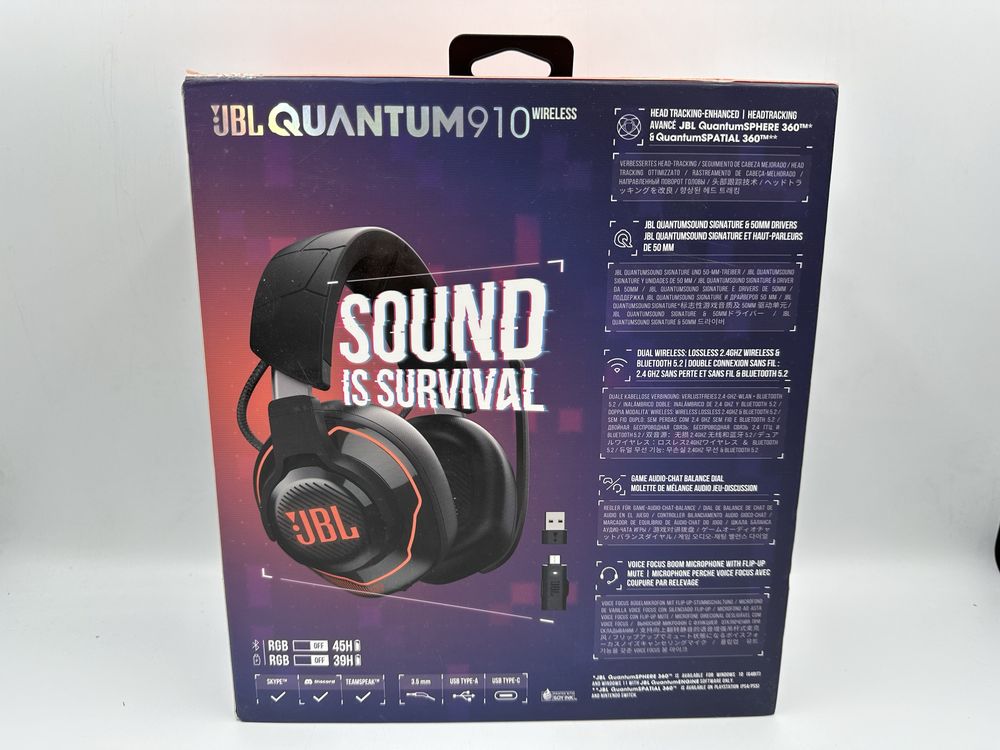 Słuchawki bezprzewodowe nauszne JBL Quantum 910