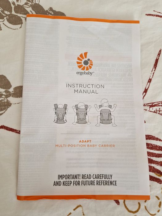 ergobaby mochila portabebés adapt malha softflex™ – cinza pérola