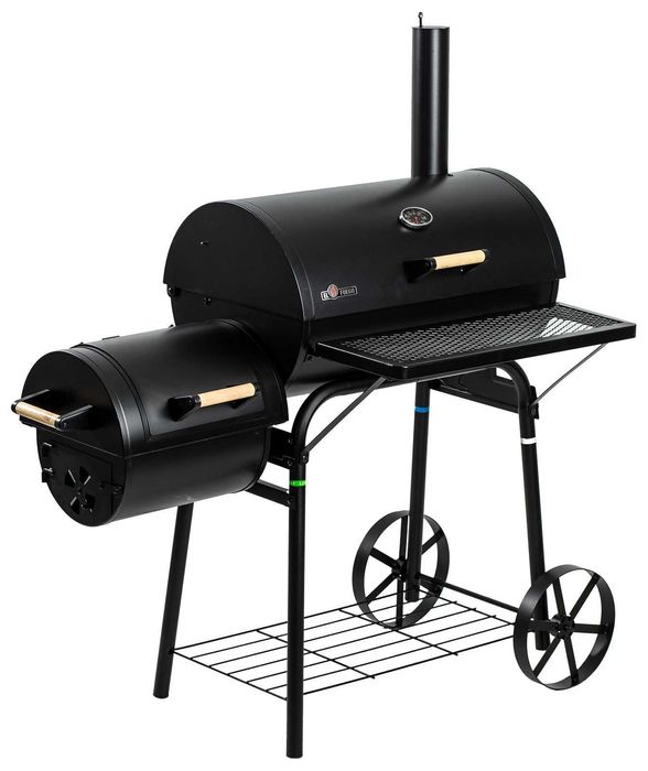 Grill węglowy z funkcją wędzarki  EL FUEGO DAKOTA 66x41cm STABILNA !