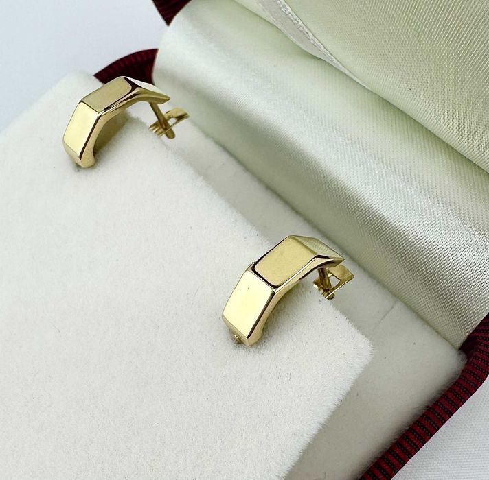 Eleganckie złote kolczyki 1,49g PR.585 14K dł. 1,8cm