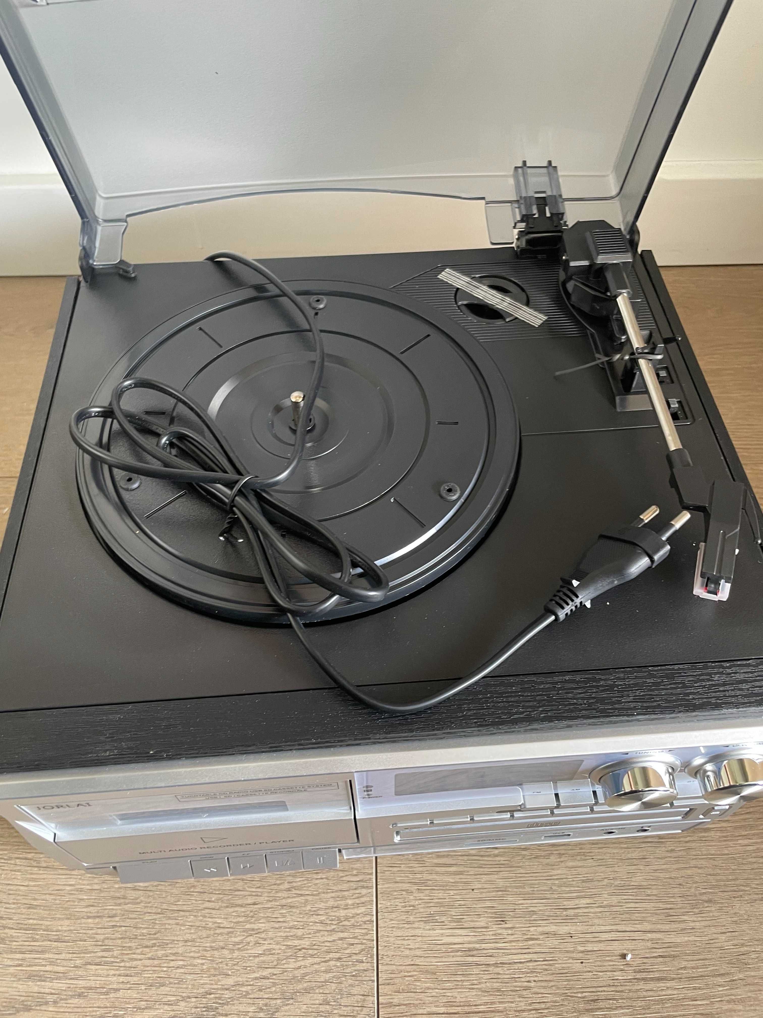Jorlai Retro Audio System 5w1 – Gramofon, CD, Kaseta, Radio, MP3
