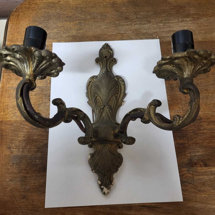 Antyczny kinkiet ścienny barokowy /rokoko