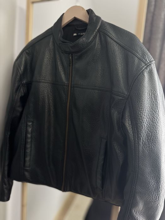 Байкерська куртка зі штучної шкіри , розмір l