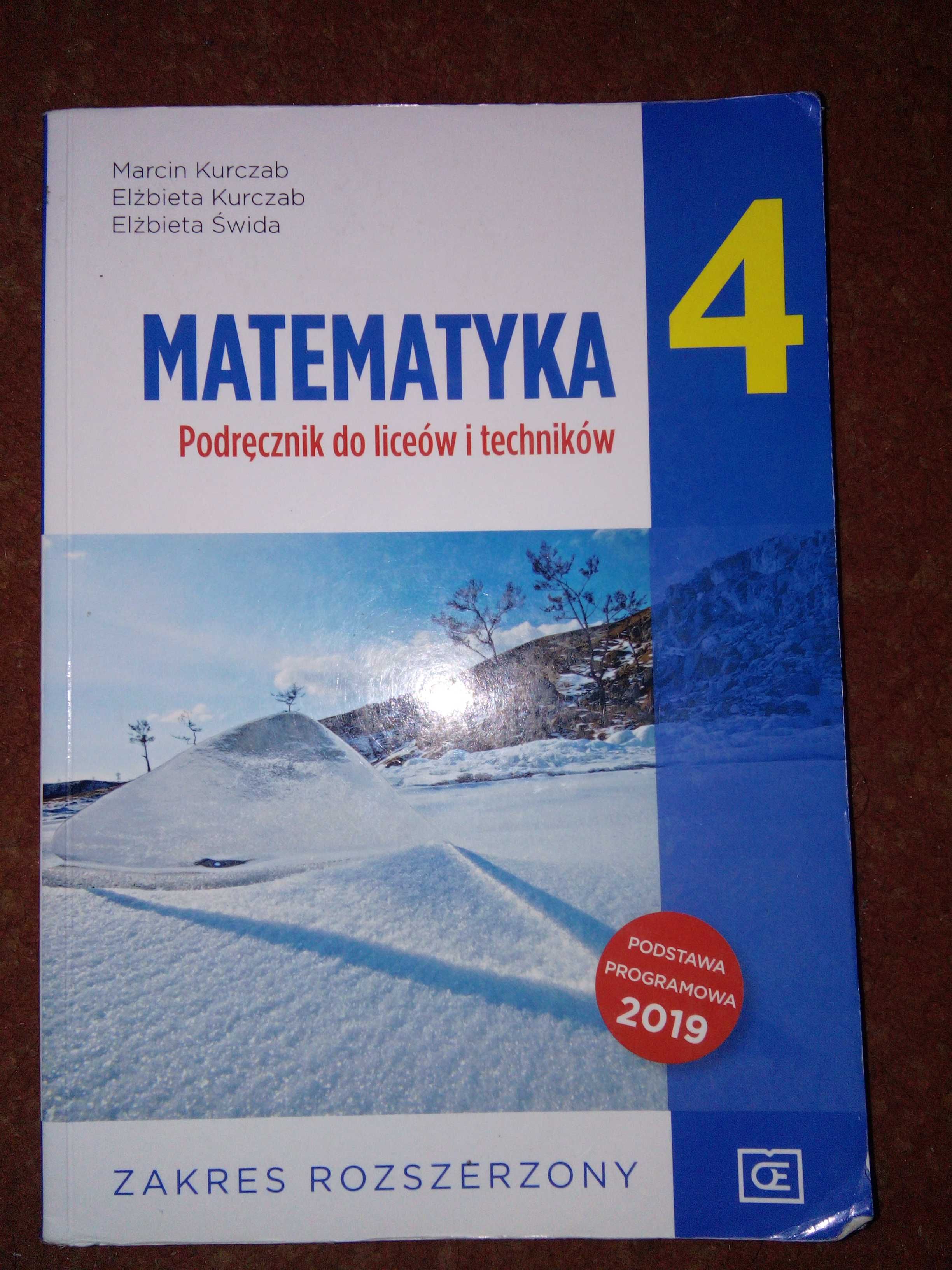 Podręcznik Matematyka 4 Zakres rozszerzony