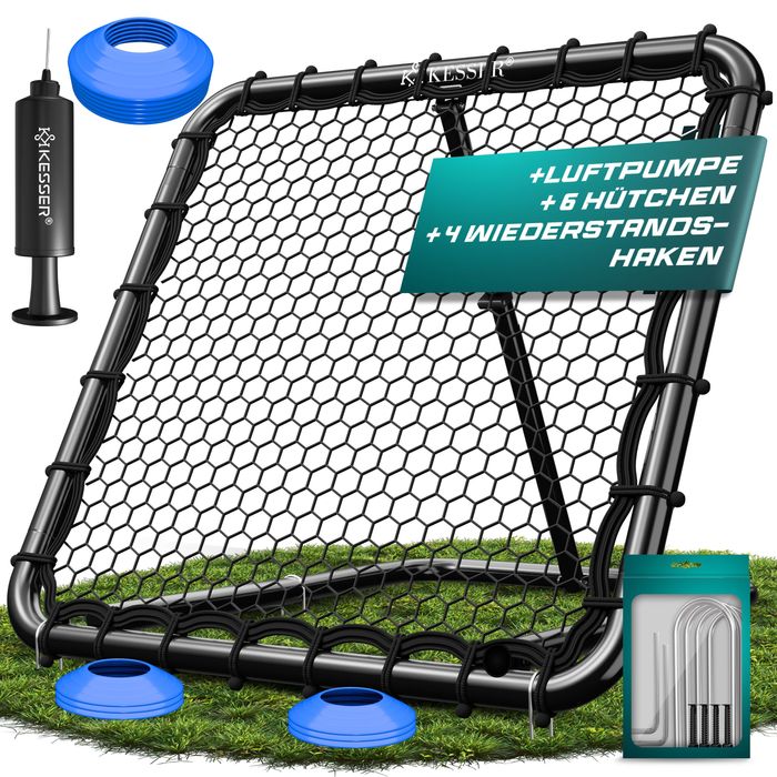 KESSER Rebounder Piłkarski 128x128 cm – Regulowany, bramka do piłki