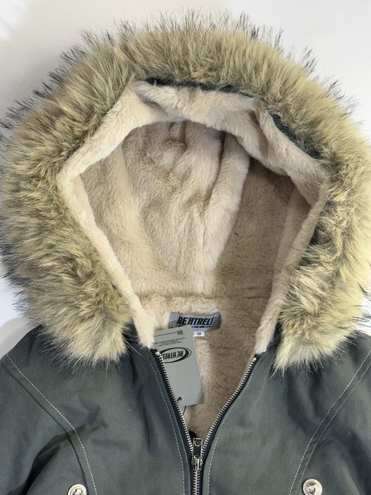 Бомбер с мехом мех на капишоне MA-1 хаки зеленый куртка аляска дутый