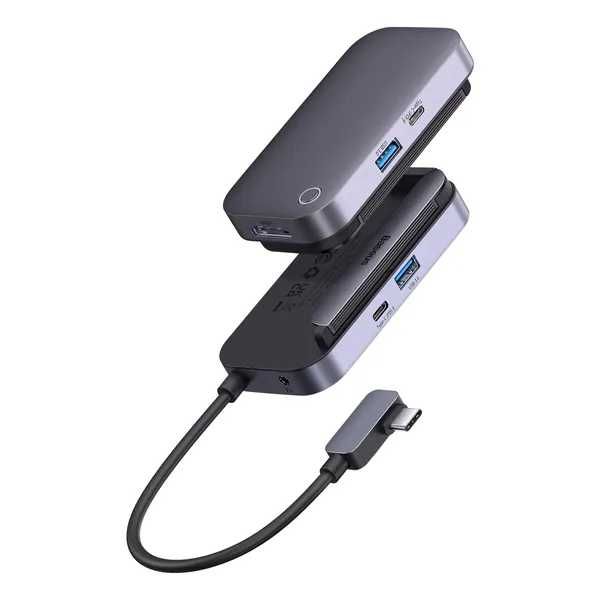 USB-хаб Baseus Type-C HUB PadJoy 4-в-1 | 4K HDMI + USB + зарядка Серый
