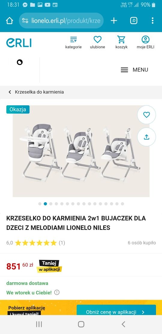 Lionelo Niles Hustawka krzeselko i bujak regulacja wysokosci