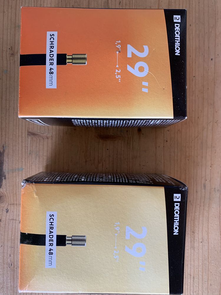 2 Câmeras de ar Decatlon, roda 29