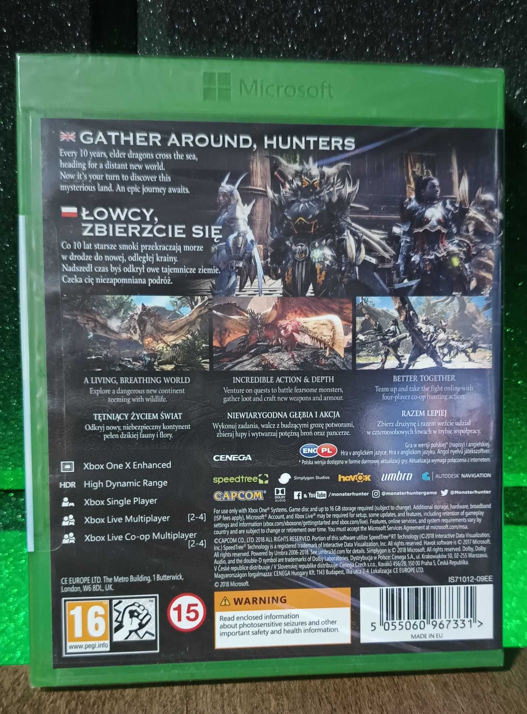 Monster Hunter: World Xbox One S / Series X - walcz z mega potworami