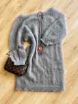 Sweter dlugi - mgiełka hand made