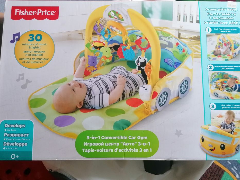 Mata Fisher Price wesoły samochodzik