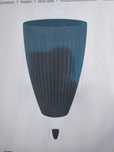 Donica Lotus śr 40 cm antracytowa