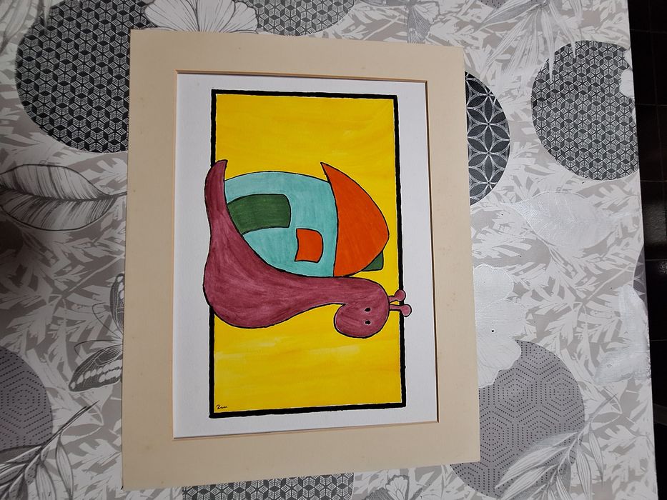 Quadros aguarela pintados à mão