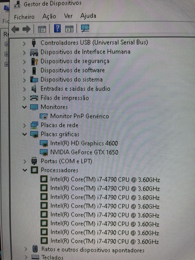Pc - gtx 1650, i7 4790, 32gb ram, 1tb